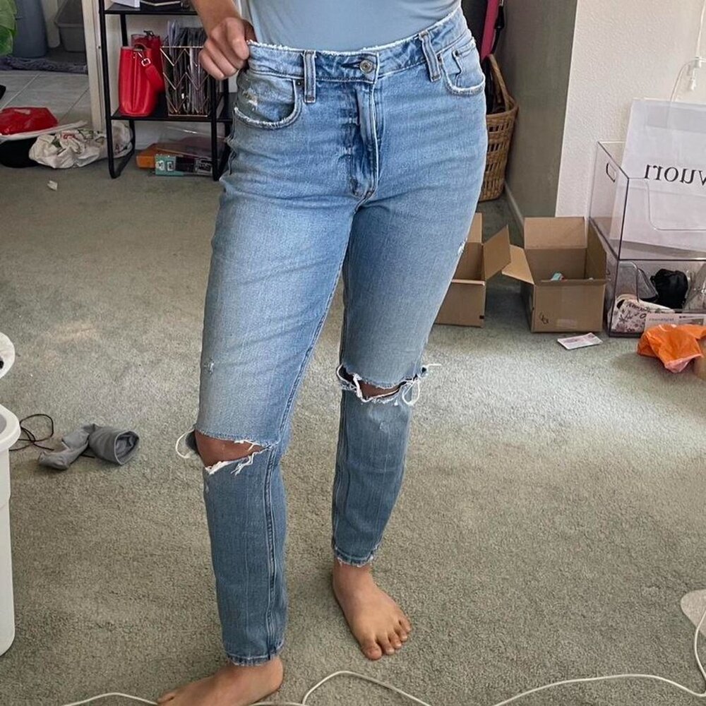 Abercrombie High Rise Curve Love Skinny Jean size 2 - Picture 4 of 6